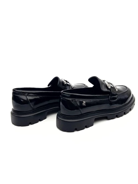 Venüs 2412906K Kadın Hakiki Deri Tokalı Kalın Taban Loafer Ayakkabı - 8