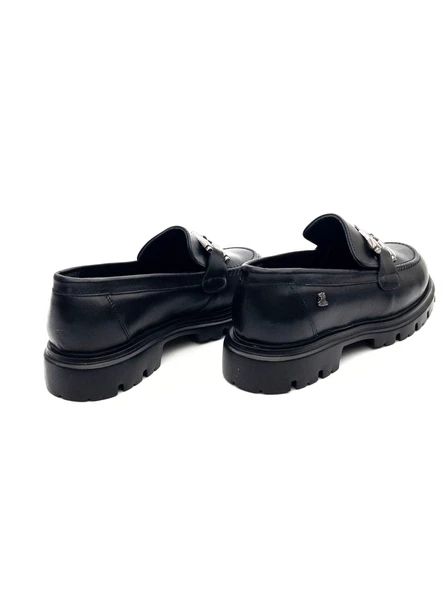 Venüs 2412906K Kadın Hakiki Deri Tokalı Kalın Taban Loafer Ayakkabı - 3