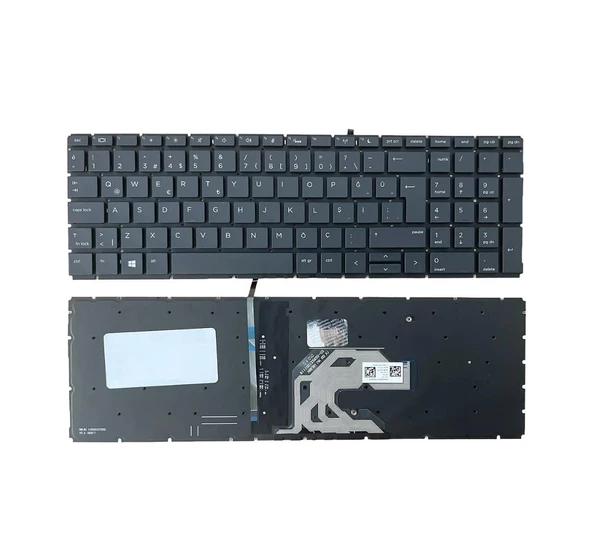 Hp L45091-001, L45091-141 Klavye Tuş Takımı Siyah TR Aydınlatmalı