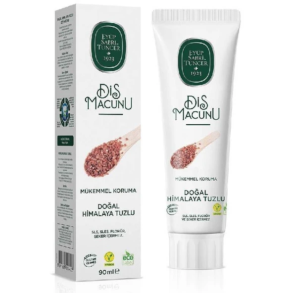 Eyüp Sabri Tuncer Diş Macunu 90 ml - Doğal Himalaya Tuzlu