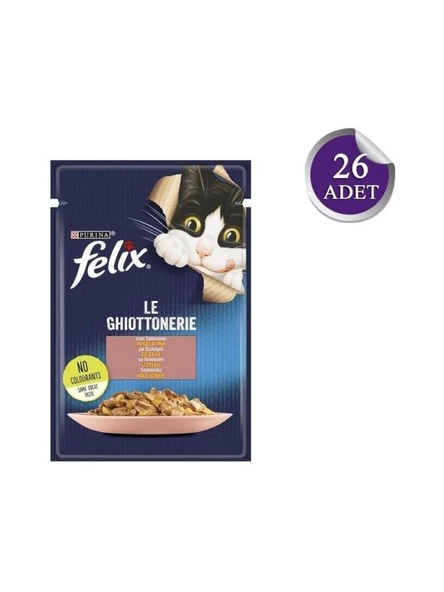 Felix Somonlu Yaş Kedi Mama 85 Gr*26 Adet