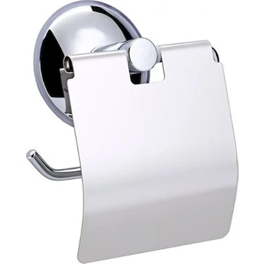 WUVERA Eko Krom Geniş Kapaklı Tuvalet Kağıtlığı Wc Kağıtlık Tuvalet Kağıdı Askısı - 3