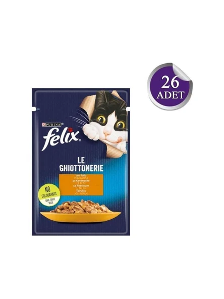 Felix Tavuklu Yetişkin Kedi Konservesi 85gr*26 Adet