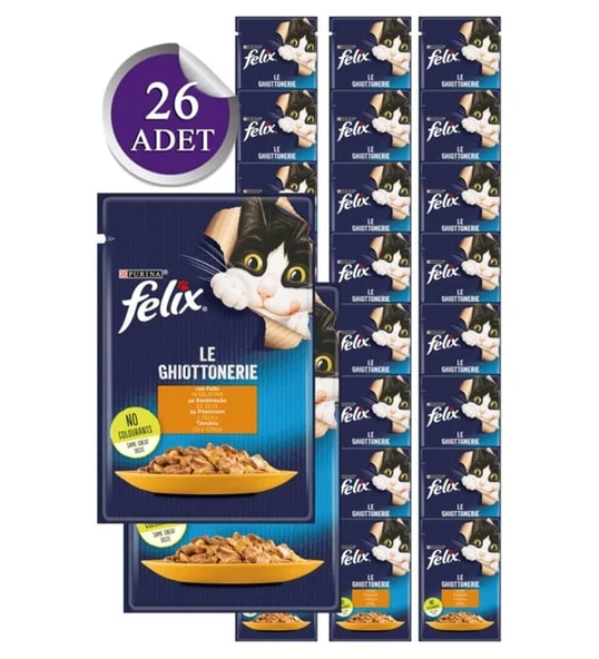 Felix Tavuklu Yetişkin Kedi Konservesi 85gr 26 Adet