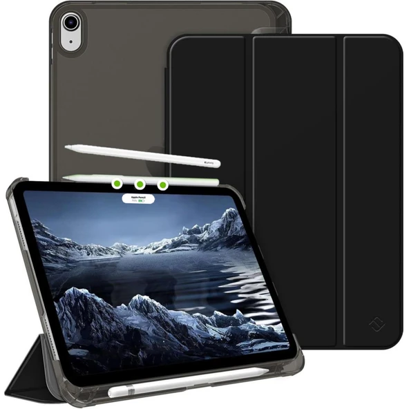 Apple iPad Air 13inç M2 Kılıf Flip Cover Kalem Bölmeli PC Case A2898 A2899 A2900