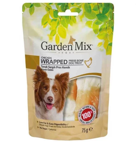 Gardenmix Sargılı Pres Kemik Köpek Ödülü 75 Gr