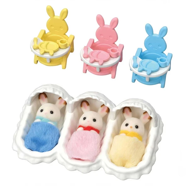 Sylvanian Families Üçüzler Bakım Seti Renkli 5532 - 2