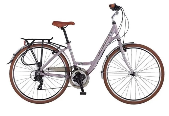 Salcano Sarajevo 700 Unisex V Fren 28" Jant 21 Vites Şehir Bisikleti Açık Pembe Beyaz - Resim 2