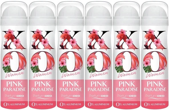 XO Deodorant 150ML Women-Kadın Pink Paradise (6 Lı Set) ürün görseli