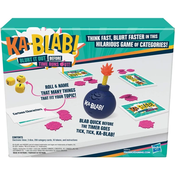 Ka-Blab! (English Version) Game for Families, Teens and Kids Ages 10 and Up, Family-Friendly Party Game - 2