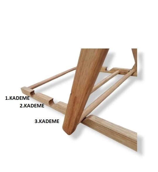 HK Ahşap Kurutmalık, Çamaşır Kurutmalık, Çamaşır Askısı, Dilsiz Uşak, Askılık, Doğal Verniksiz - Resim 4