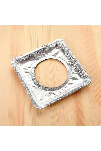 Tekrar Kullanılır 10'lu Ocak Üstü Koruyucu Leke Önleyici Isıya Dayanıklı Ocak, Izgara Koruyucu Folyo - 5