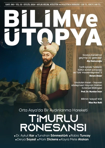 Bilim ve Ütopya Dergi 363.Sayı Eylül 2024 ürün görseli 1