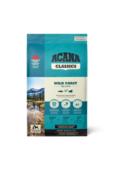 ACANA Classics Wild Coast Köpek Maması Tüm Irk ve Yaşam Evreleri İçin 9,7 Kg