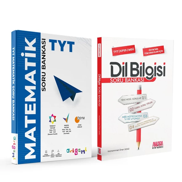 Tammat TYT Matematik Origami ve AKM Dil Bilgisi Soru Bankası Seti 2 Kitap