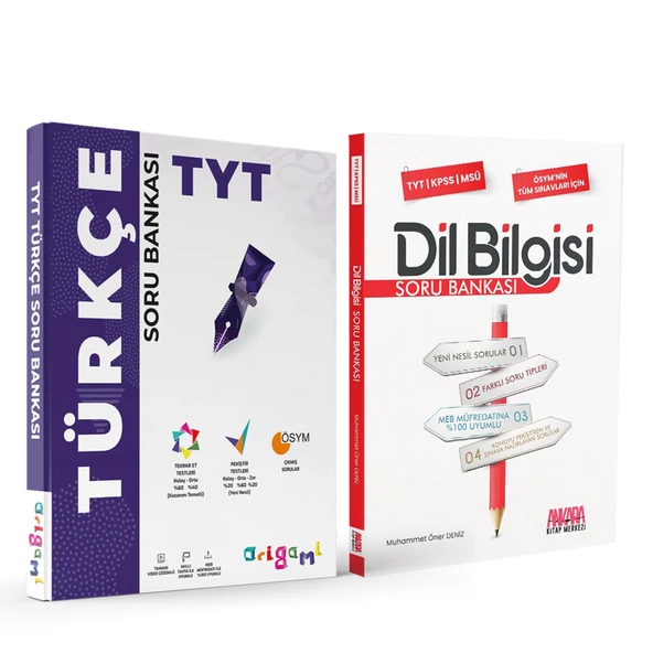 Tammat TYT Türkçe Origami ve AKM Dil Bilgisi Soru Bankası Seti 2 Kitap