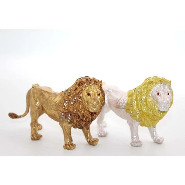 Taşlı Tekli Aslan Biblo - Resim 2