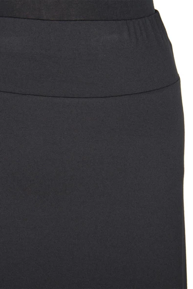 Dule Kadın Aymoli Penye Kloş Siyah Etek - 3