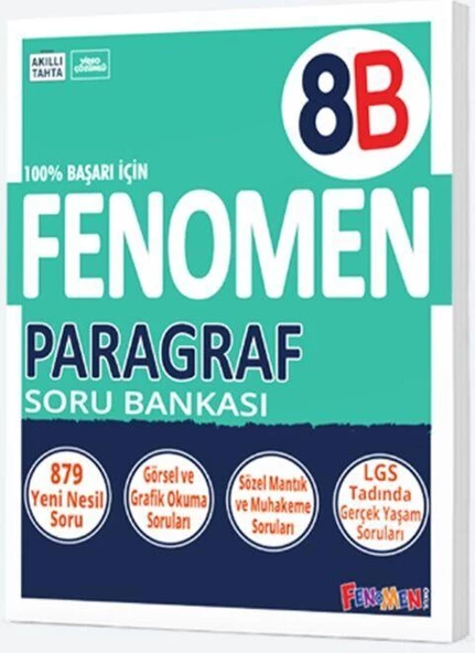 8. Sınıf Paragraf B Fenomen Soru Bankası Fenomen Okul Yayınları