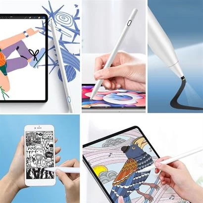 Tasarım Kalemi Evrensel Tablet ve Dokunmatik Telefonlarla Uyumlu Hassas Çizim Kalemi - 6
