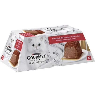 Gourmet Revelations Sığır Etli Kedi Yaş Maması 2 x 57 Gr  12 Adet