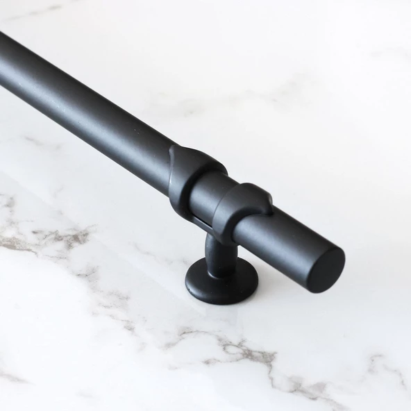 Maça Siyah Metal Kulp 320 mm - 32 cm Mobilya Mutfak Çekmece Dolabı Dolap Kulpları Kulbu Kulpu Siyah - 8
