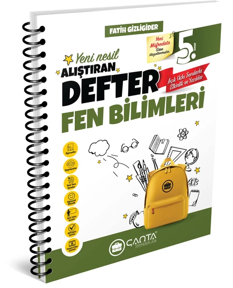 Çanta 2025 5. Sınıf Fen Bilimleri Alıştıran Defter