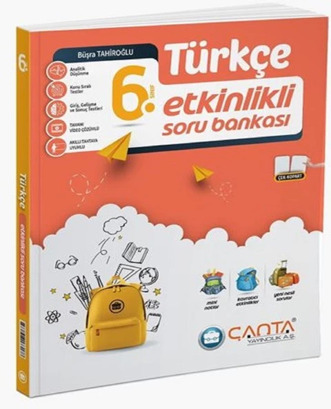 Çanta 2025 6. Sınıf Türkçe Etkinlikli Kazanım Soru Bankası