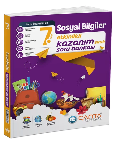 Çanta 2025 7. Sınıf Sosyal Bilgiler Etkinlikli Kazanım Soru Bankası