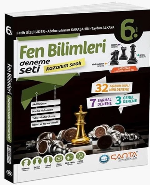 Çanta 2025 6. Sınıf Fen Bilimleri Kazanım Sıralı Deneme Seti