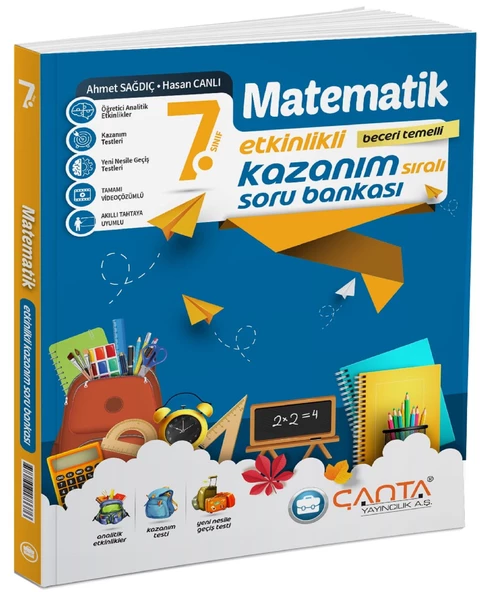 Çanta 2025 7. Sınıf Matematik Etkinlikli Kazanım Soru Bankası