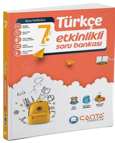 Çanta 2025 7. Sınıf Türkçe Etkinlikli Kazanım Soru Bankası