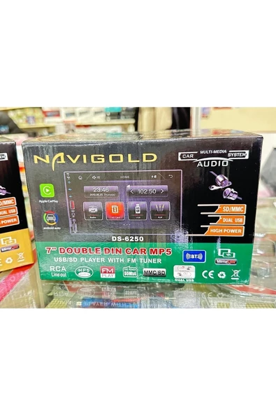 Navigold Ds-6250 Uyumlu Car Play Özellikli Teyp Multimedya Ful Hd 7'' Inch Bluetooth- Çift Usb 4x55w +kamera - 3