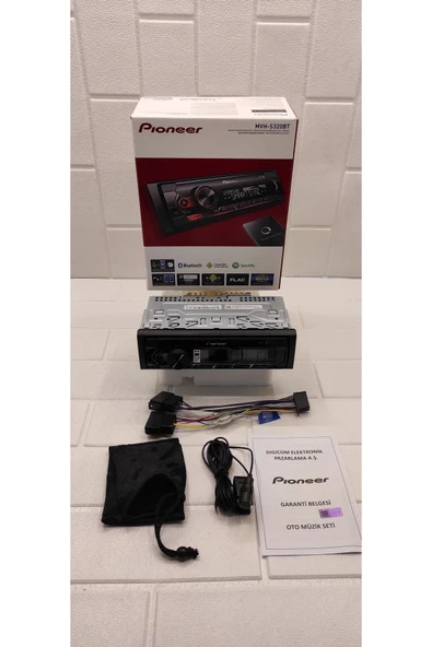 Pioneer Mvh-s320bt Bluetooth+usb+aux+mp3 Wma+wav+flac 4x50 Watt Oto Teyp - 2