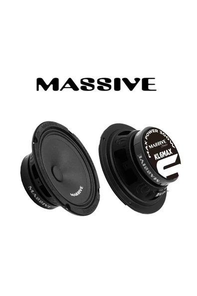 Massive Ms-kl6max 16 Cm Oto Midrange Hoparlör Deprem Serisi Çifti 600wat-200w Rms 1takım/2adet Kale