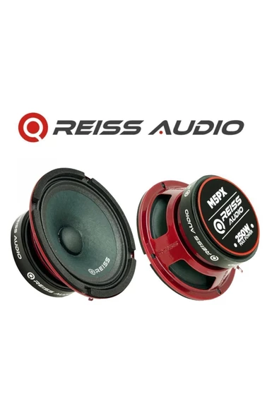 Reiss Rs-m5px Çifti 500w-200w Rms Deprem Serisi 13cm Metal Kapaklı Oto Midrange Hoparlör Takım