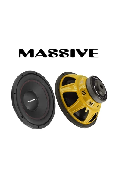 Massive Ms-kl12max 30 Cm Subwoofer Bas Bufır 1500wat-400w Rms Maximum Power