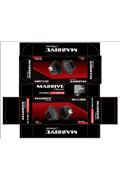 Massive Ms-kl5max 13 Cm Çifti 500wat-240w Rms Oto Midrange Hoparlör Deprem Serisi Aksar - 2