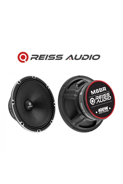 REISS AUDIO Rs-m8br 20cm Özel Seri 450watt 200rms Iki Adet M8br Özel Midrange