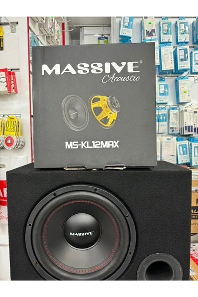 Massive Ms-kl12max Kabinli 30 Cm Subwoofer Bas Bufır 1500wat-400w Rms Maximum Power - 2