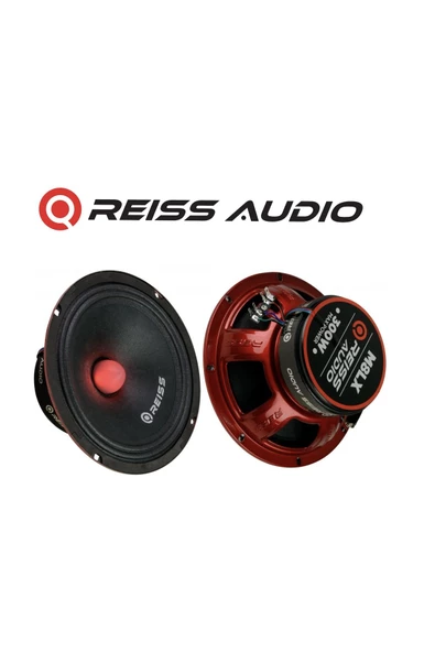 Reiss Rs-m8lx Işıklı Yeni Seri Çifti 600wat-300w Rms Metal Kapaklı 20 Cm Oto Midrange Hoparlör