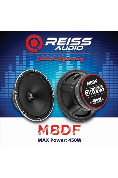 Reiss Rs-m8br 20cm Ciftti 900wat 400rms Profesyonnel Midrange