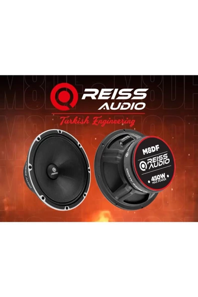 Reiss Rs-m8br 20cm Ciftti 900wat 400rms Profesyonnel Midrange - 2