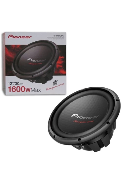 PIONEER TS-W312D4 30 CM 1600 WATT SUBWOOFER ÇİFT BOBİNLİ OTO HOPARLÖR