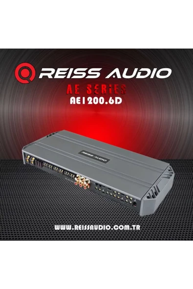 Reiss Rs-AE1200.6d 6kanal Profesyonel Oto Amfi Anfi 2 Ohm 200w X 6ch-4 Ohm 125w X 6ch-400w X 3ch 4ohm