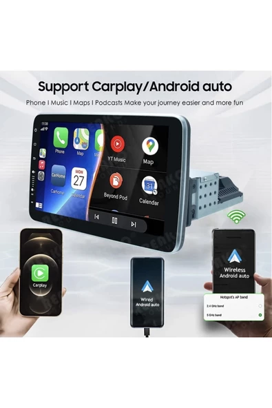Navigold KL-3800 4/64gb Android Tek Din 10''inch Oto Araba Multimedya Teyp Car Play-usb-gps-wifi Kamera - 4