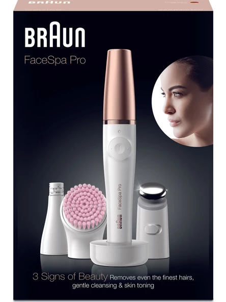 Braun FaceSpa Pro 912 Epilatör - Evde güzellik salonu güzelliği için 3'ü 1 arada yüz epilasyonu, canlandırma ve cilt bakımı sistemi - 8