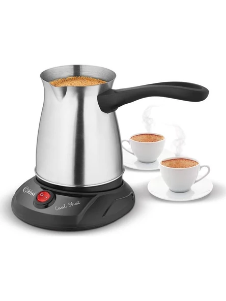 Kiwi KCM-7512 Çelik Cezve Türk Kahve Makinesi Inox