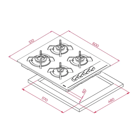 Teka Ankastre Set Beyaz ( Hak 625 Wh - ATV 60 Wh- GBC 64002 KBC Wh) - 6
