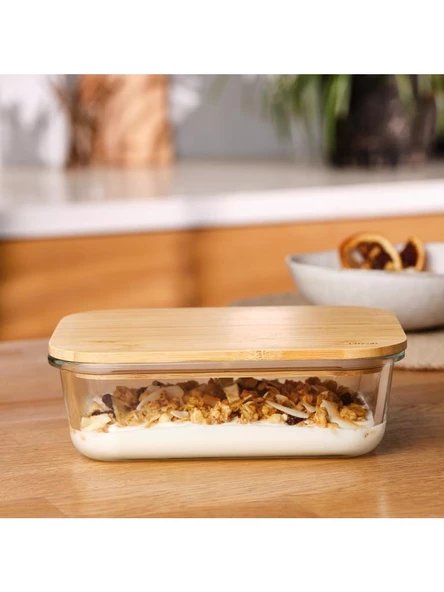 Emsan Naturel 1050ml Borosilikat Saklama Kabı